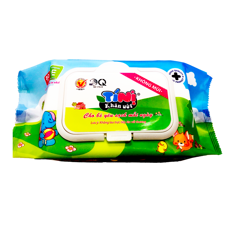 Khăn Tini 80 tờ không mùi