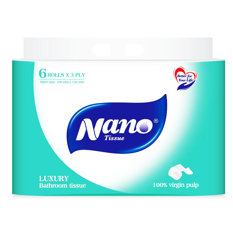 Coreless Luxury Bathroom Tissue (6 Rolls)