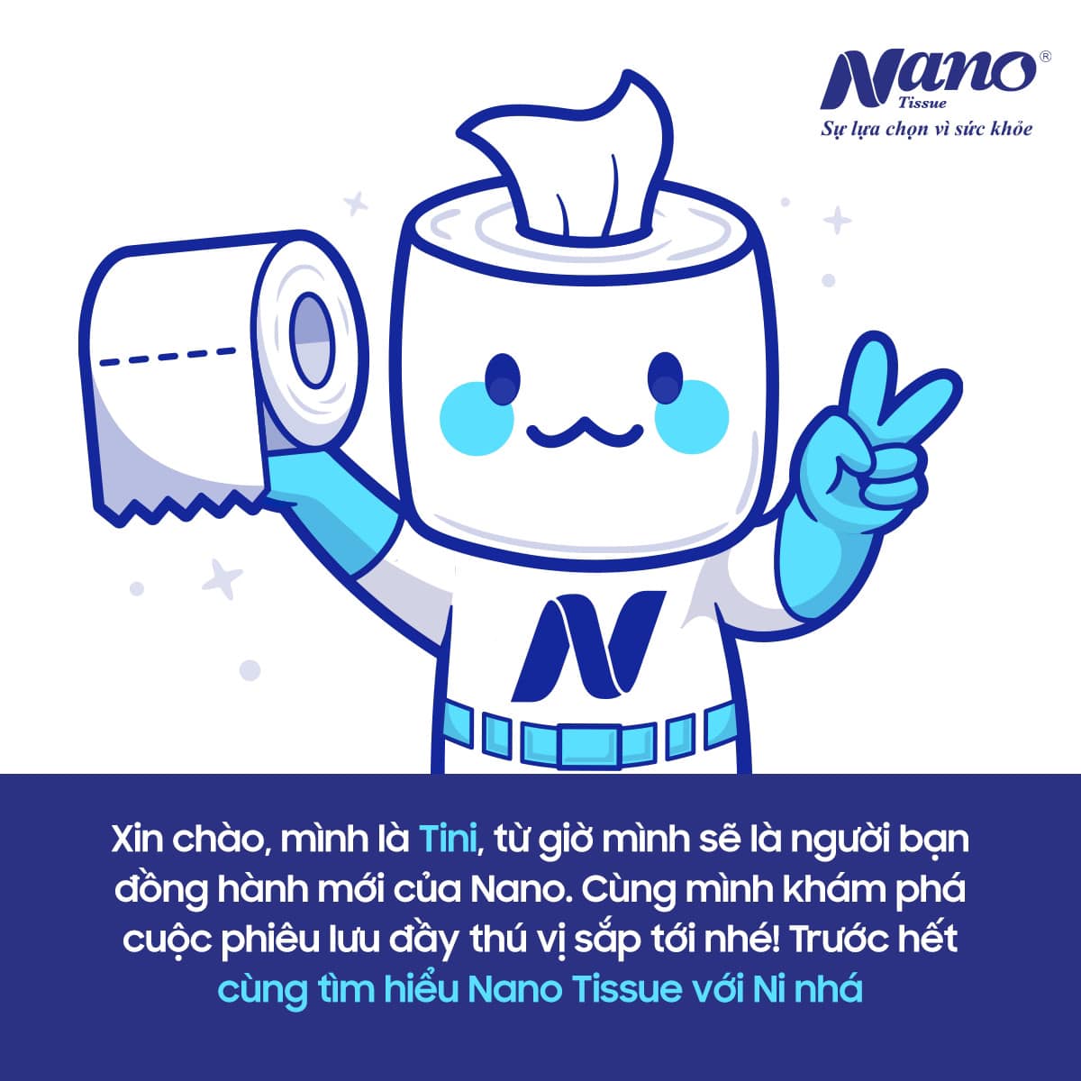 Linh vật đại diện của Khăn giấy Nano