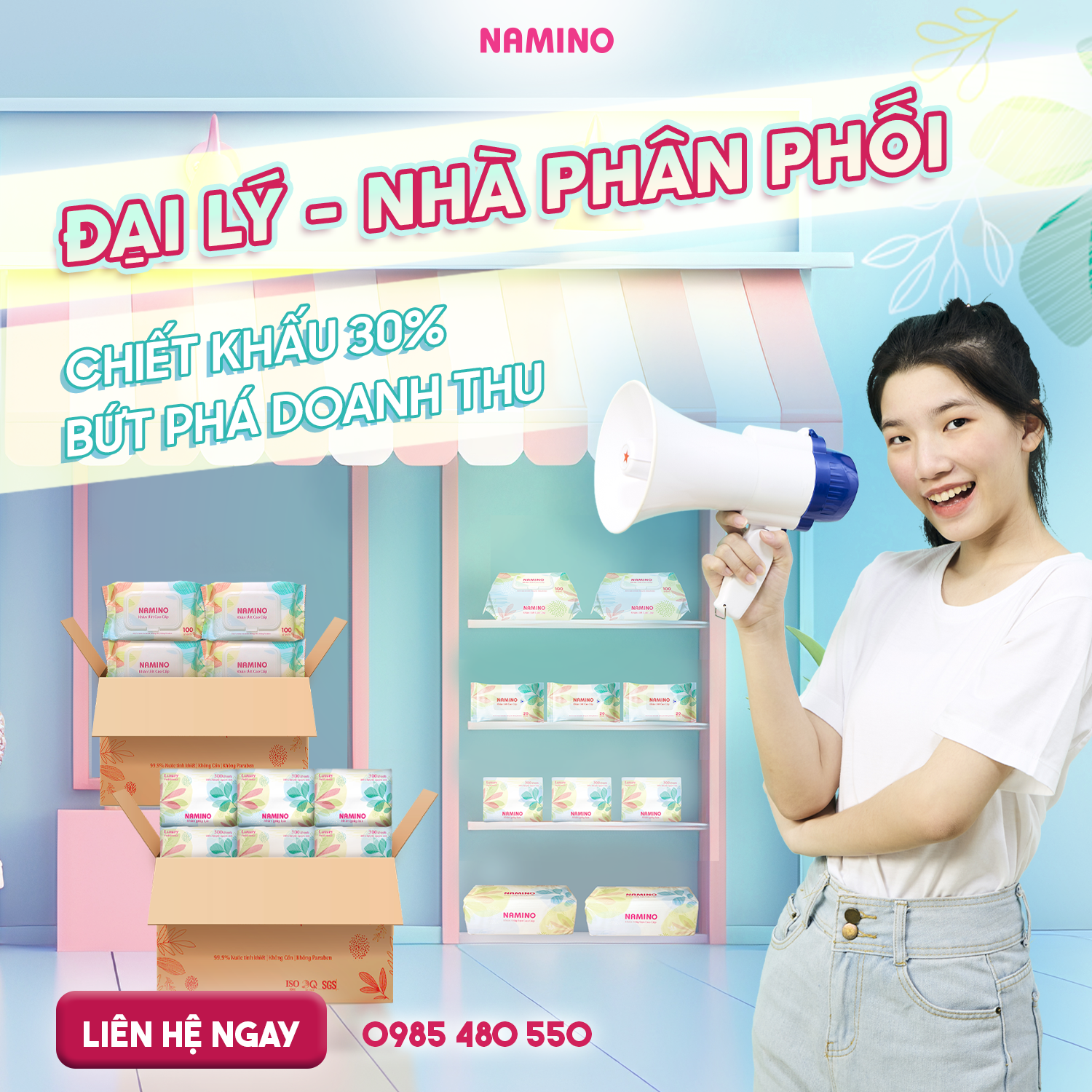TUYỂN SỈ/ ĐỊA LÝ KHĂN GIẤY NAMINO TRÊN TOÀN QUỐC