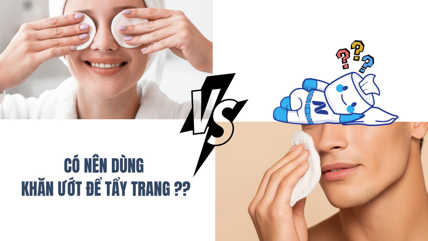 Có Nên Dùng Khăn Ướt Tẩy Trang?