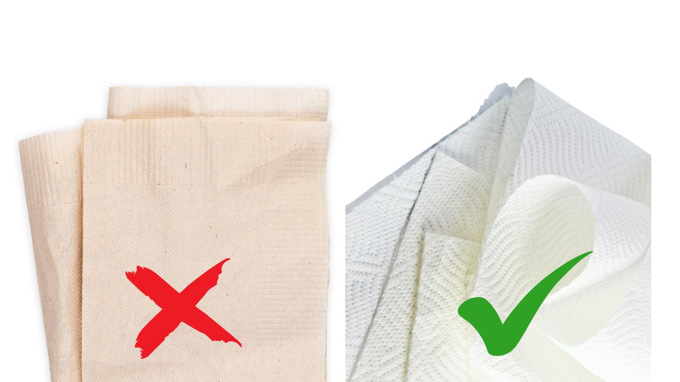 Phân biệt giấy ăn chất lượng và giấy ăn kém chất lượng