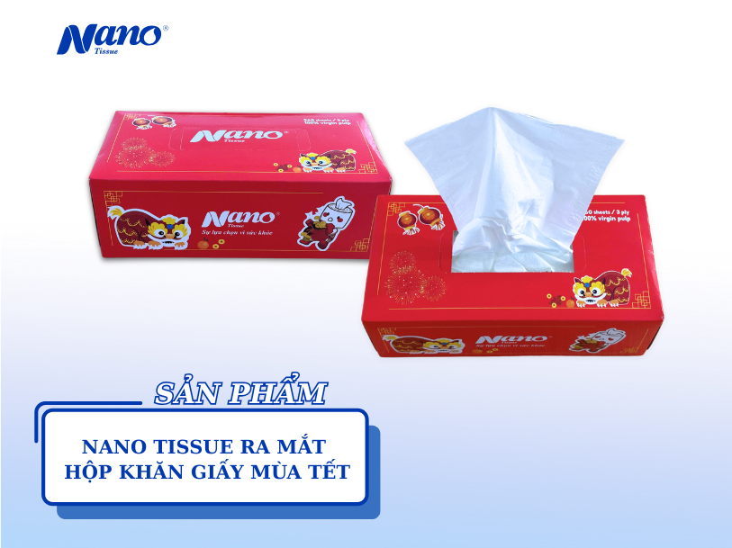 Nano Tissue ra mắt hộp khăn giấy mùa Tết