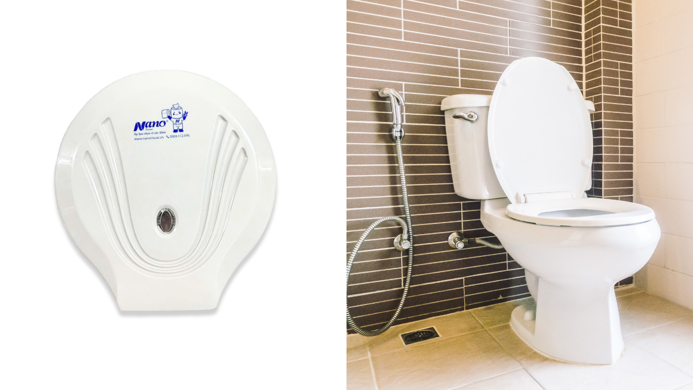 Hộp đựng giấy vệ sinh cuộn lớn cao cấp Nano Tissue