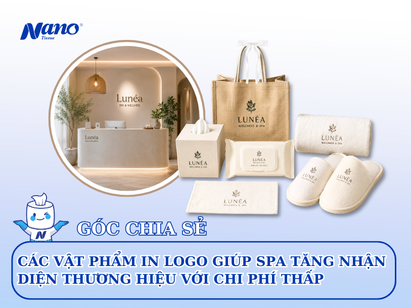 Các Vật Phẩm In Logo Giúp Spa Tăng Nhận Diện Thương Hiệu Với Chi Phí Thấp